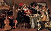 Dirck Hals Merry Company at Table oil painting